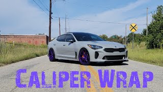 Kia Stinger Brake caliper wrap long [upl. by Bergquist]