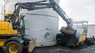 Asphaltierung einer Industriefläche in Wesel durch Heitkamp Hülscher [upl. by Heffron]