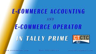 ECOMMERCE ACCOUNTING IN TALLY PRIME [upl. by Darwin317]