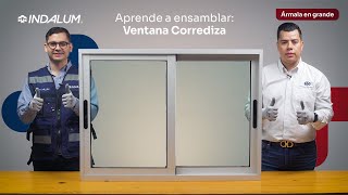 Ármala en grande Aprende a ensamblar una ventana corrediza de la serie Euroalum 2800 [upl. by Nahgen]