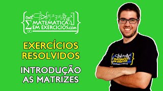 Exercícios Resolvidos  Matrizes introdução  Prof Gui [upl. by Notirb]