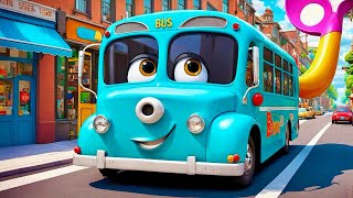 The Wheels on the Bus  Nursery Rhymes  Kids Songs  Fun and Learning [upl. by Niawtna735]