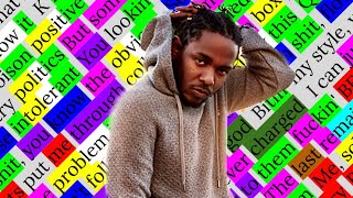 Kendrick Lamar Institutionalized  Rhyme Scheme Highlighted [upl. by Lancelot265]