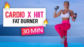 30 MIN  CARDIO X HIIT FAT BURNER INTENSE OZE6 [upl. by Lehcsreh]