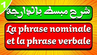 شرح مبسط لدرس La phrase nominale et la phrase verbale [upl. by Nostaw]