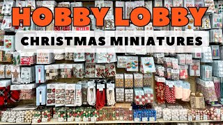 NEW Hobby Lobby Dollhouse Miniatures for Christmas and Holidays [upl. by Langille]