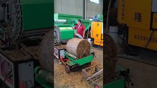 Fully automatic silage balerSilage baling and wrapping machineFully automaticGreen vlogging gf [upl. by Beulah101]