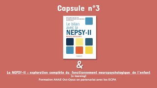 CALLIOPE Capsule n°3  Le bilan avec la NEPSY II [upl. by Riggins]