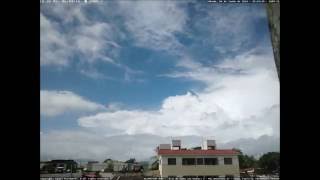 Cumulonimbus clouds Visible from Paulista PE  June 4 2016Timelapse [upl. by Anauqahc516]