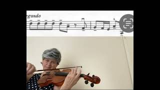 FKuchler Concertino op 15 violin tutorial with demonstrationclose upperformance and slow tempo [upl. by Elohcin]