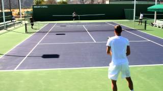 Tomas Berdych Practice 2012 BNP Paribas Open in HD [upl. by Colon]