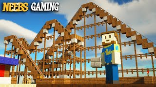 We Made a ROLLER COASTER Minecraft Ep27 [upl. by Eylsel]