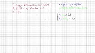 Matematik 2b Ekvationssystem  tillämpningar [upl. by Silber]