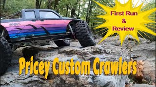 Pricey Custom Crawlers First Run and Review Injora SCX10 PRO [upl. by Anaile]