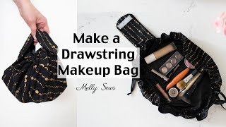 Make a Drawstring Makeup Bag [upl. by Johnson794]