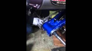 honda trx 450r rear swingarm and axle replacement [upl. by Gabey]