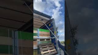 19 Zamykanie dachu naczepy  Closing the roof of the trailer [upl. by Aivle]