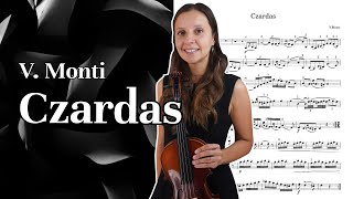 Czardas Monti Violin Tutorial [upl. by Nyladnar]