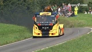 Hillclimb Truck Racing 1400 HP and 5800 NM Racetruck powerslide no Drift Bergrennen Gurnigel 2012 [upl. by Uchida]