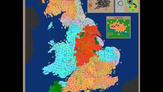 WarLight game Medieval UK Diplomacy [upl. by Eehc]