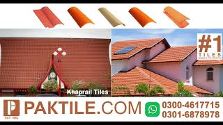 Pak Clay Roof Khaprail Tiles Design in Pakistan 03004617715 [upl. by Yeltihw]