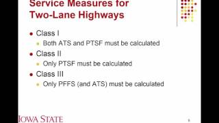 Lecture 07 Two Lane LOS [upl. by Jacobs]