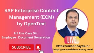 SAP Enterprise Content Management by OpenText HR Use Case 04  EmployeeDocument Generation [upl. by Hazen]