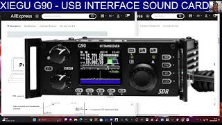 DE19  XIEGU G90 USB INTERFACE XPA125 AMP [upl. by Worrad]