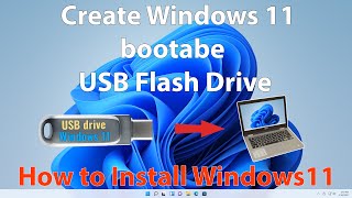 How to Create a Windows 11 Bootable USB Drive and Install Windows 11 [upl. by Teuton]