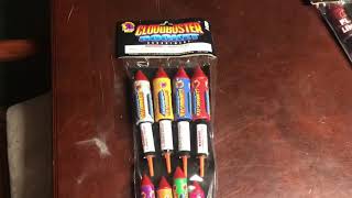 Cloudbuster Rocket assortment by phantom brand fireworks 🚀💥 [upl. by Roban575]