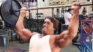 ARNOLD SCHWARZENEGGER SHOULDER WORKOUT [upl. by Nilyarg]