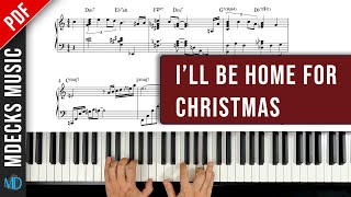 How to Play quotIll Be Home For Christmasquot  Jazz Piano Arrangement jazzpiano [upl. by Aseretairam]