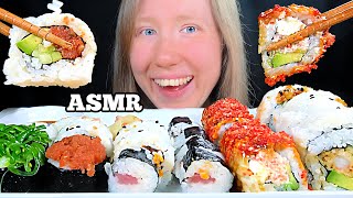 ASMR SUSHI PLATTER MUKBANG EATING SOUNDS [upl. by Dedie]