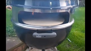 Onlyfire pizza attachment review for weber kettle [upl. by Pilar]