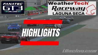 Race 12 HIGHLIGHTS  GT3 Fanatec Challenge  Laguna Seca [upl. by Eulaliah]