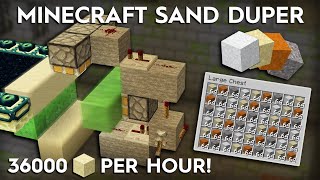 Minecraft Sand Duper  36000 ItemsHour  Duplicate any Gravity Block [upl. by Mahla]