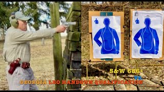 SampW 686 vs Georgia LEO Handgun Qualification [upl. by Nylorak767]