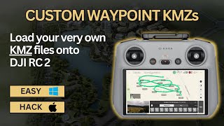 How to Load Custom Waypoint KMZ Files on DJI RC 2  Create Complex Waypoint Missions Easily [upl. by Shuman]