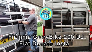 Fitting a Fiamma Carry Bike 200 DJ on a Fiat Ducato Campervan [upl. by Noremmac]