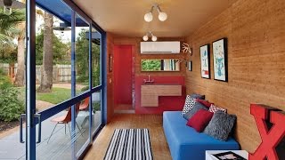 Shipping Container Guest House by Jim Poteet [upl. by Kcirevam783]