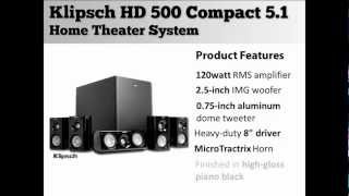 Klipsch HD 500 Compact 51 Home Theater System [upl. by Aihsilef]