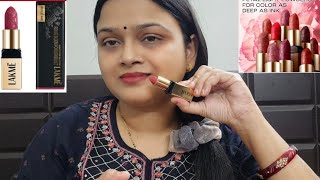 quotNewquot Lakme Showstopper Collection Rouge Bloom Powder Bullet Lipstick 💄 ✨️ Review [upl. by Daley]