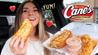 Raising Canes Chicken Mukbang  new hobby and ideas [upl. by Martelle]