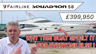 Fairline Squadron 58 boat tour  Why this boat spoilt it for everyone else  plus its 1 major flaw [upl. by Mihalco823]