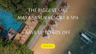 Bali Hotel  Beachfront View  Maya Sanur Resort amp Spa  Hotel Deal [upl. by Owen709]