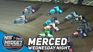 Thanksgiving Eve Showcase  2023 USAC Midgets at Merced Speedway [upl. by Arelus]