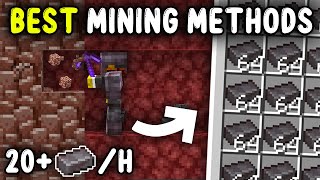 3 BEST NETHERITE MINING METHODS Minecraft 121 [upl. by Dyob709]