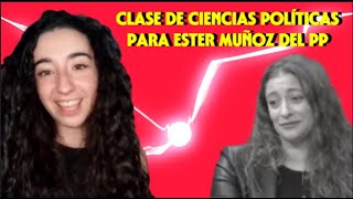 Clase de Ciencias Políticas para Ester Muñoz [upl. by Ydnolem]