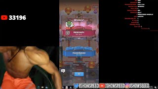 iShowSpeed RAGES At Clash Royale Laugh 😂 [upl. by Margarida631]