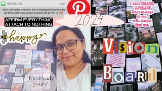 how to make vision board 2024apps for making digital vision boardruchitha vanguriteluguvlogs [upl. by Heyes961]